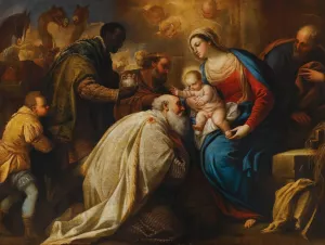 The Adoration Of The Magi by Luca Giordano Oil Painting