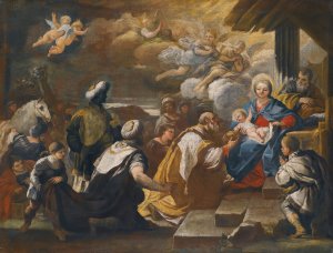 The Adoration Of The Magi by Luca Giordano Oil Painting