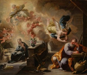 The Dream of St. Joseph by Luca Giordano Oil Painting