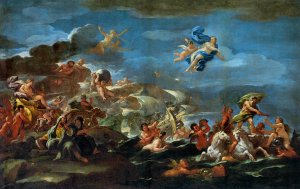 The Triumph of Bacchus Neptune and Amphitrite Oil painting by Luca Giordano