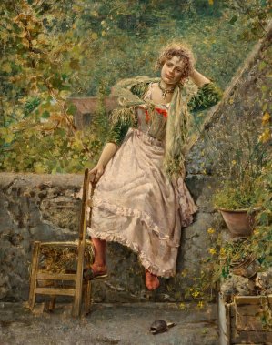 Reverie by Luca Postiglione Oil Painting