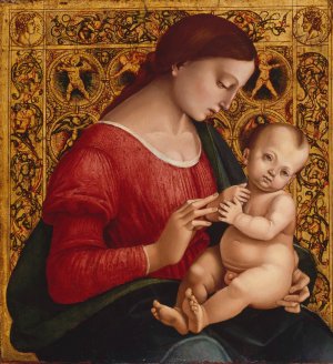 Madonna and Child by Luca Signorelli Oil Painting