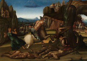 Saint George and the Dragon by Luca Signorelli Oil Painting