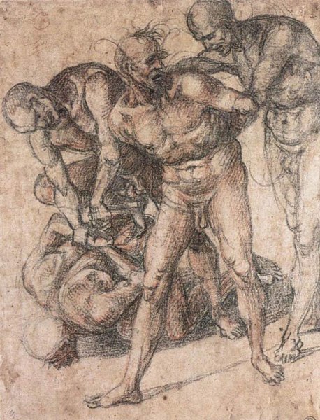 Main Product Photo of Study of Nudes Painting by Luca Signorelli