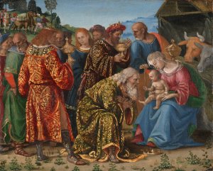The Adoration of the Magi by Luca Signorelli Oil Painting