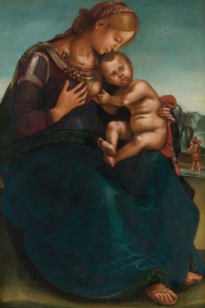 The Madonna And Child by Luca Signorelli Oil Painting