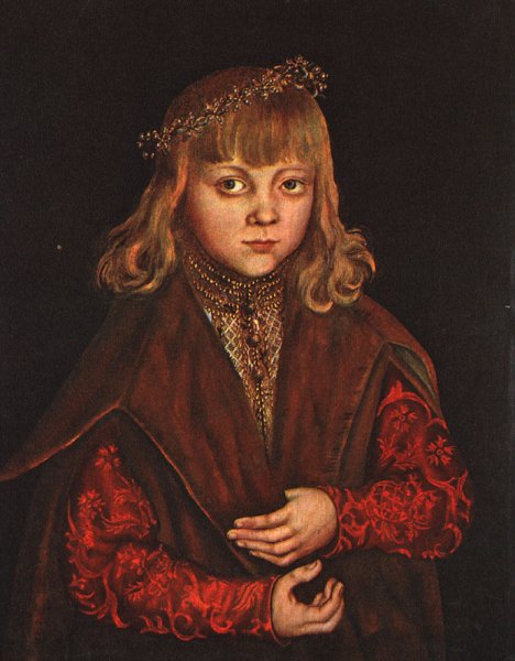 Main Product Photo of A Prince of Saxony Painting by Lucas Cranach The Elder