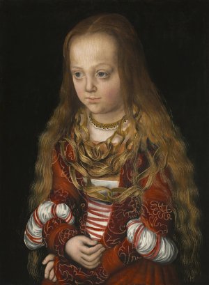 A Princess of Saxony by Lucas Cranach The Elder Oil Painting