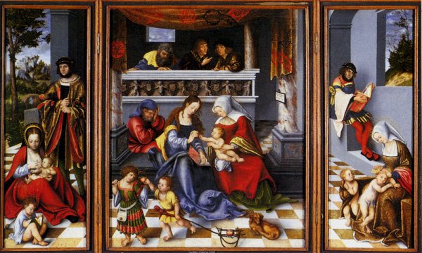 Main Product Photo of Altar of the Holy Family Torgau Altar Painting by Lucas Cranach The Elder