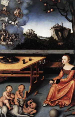 An Allegory of Melancholy by Lucas Cranach The Elder Oil Painting