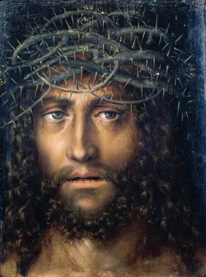 Head of Christ Crowned with Thorns by Lucas Cranach The Elder - Oil Painting Reproduction