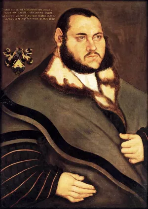 Johannes Carion painting by Lucas Cranach The Elder