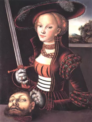 Judith Victorious by Lucas Cranach The Elder - Oil Painting Reproduction