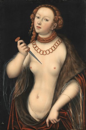 Lucretia by Lucas Cranach The Elder Oil Painting
