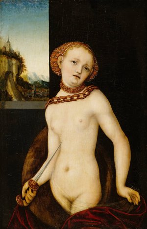 Lucretia by Lucas Cranach The Elder Oil Painting