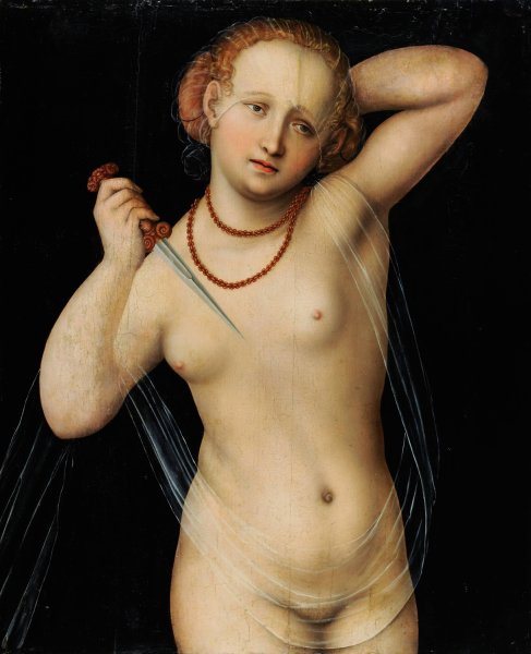 Lucretia  by Lucas Cranach The Elder - Hand-Painted Oil Painting Reproduction