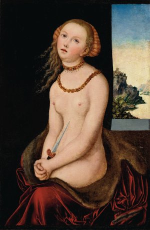 Lucretia by Lucas Cranach The Elder Oil Painting