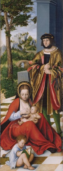 Mary Cleophas and Alphaeus by Lucas Cranach The Elder Oil Painting