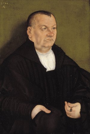 Portrait of a Man Oil painting by Lucas Cranach The Elder