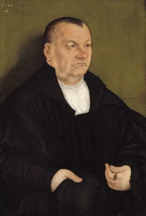 Portrait of a Man by Lucas Cranach The Elder Oil Painting