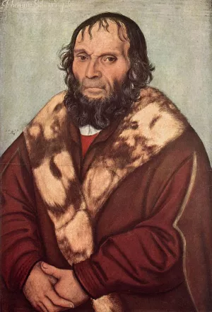 Portrait of Dr. J. Scheyring by Lucas Cranach The Elder Oil Painting