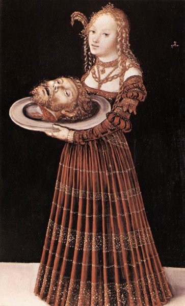 Main Product Photo of Salome with the Head of St John the Baptist Painting by Lucas Cranach The Elder