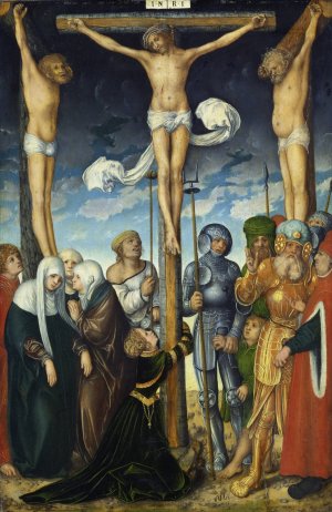 The Crucifixion by Lucas Cranach The Elder Oil Painting