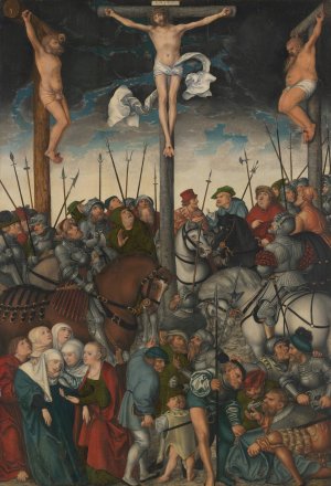 The Crucifixion by Lucas Cranach The Elder Oil Painting