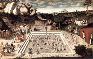 The Fountain of Youth Oil painting by Lucas Cranach The Elder