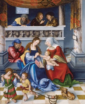 The Holy Kinship Oil painting by Lucas Cranach The Elder