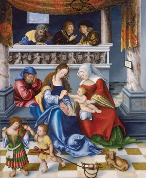 The Holy Kinship by Lucas Cranach The Elder Oil Painting