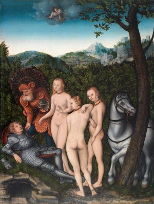 The Judgement of Paris Oil painting by Lucas Cranach The Elder