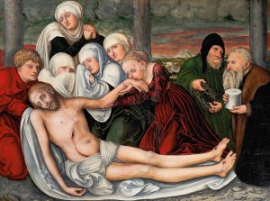 The Lamentation Oil painting by Lucas Cranach The Elder