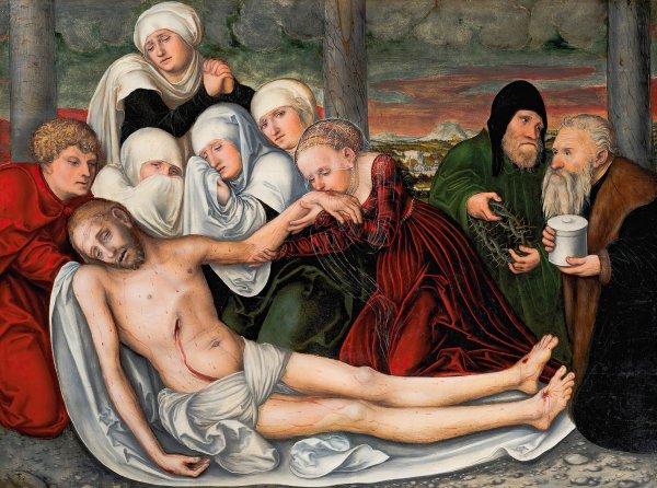 The Lamentation by Lucas Cranach The Elder - Hand-Painted Oil Painting Reproduction