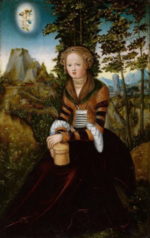 The Magdalene by Lucas Cranach The Elder Oil Painting