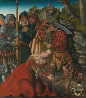 The Martyrdom of Saint Barbara by Lucas Cranach The Elder Oil Painting