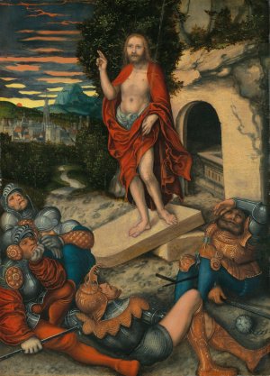 The Resurrection by Lucas Cranach The Elder Oil Painting