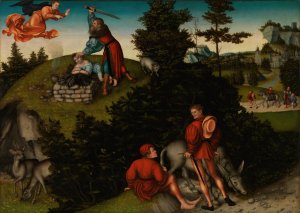 The Sacrifice of Abraham by Lucas Cranach The Elder Oil Painting