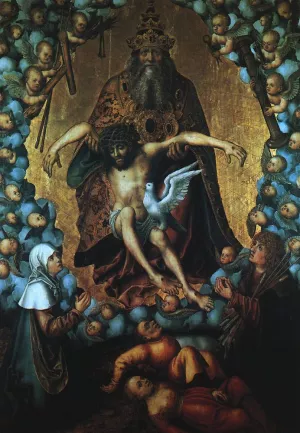 The Trinity by Lucas Cranach The Elder - Oil Painting Reproduction