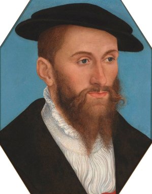 Portrait of a Man by Lucas Cranach The Younger Oil Painting