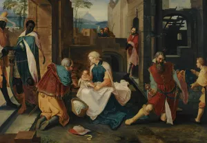 The Adoration Of The Magi Oil painting by Lucas Van Leyden (Follower)
