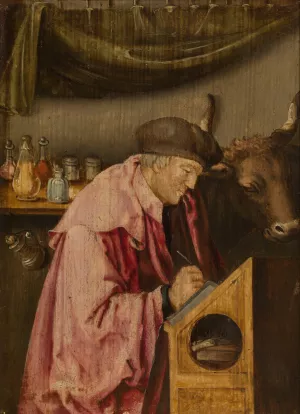 Saint Luke Oil painting by Lucas Van Leyden