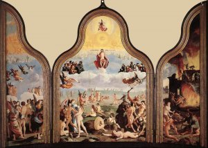 The Last Judgement - Detail by Lucas Van Leyden Oil Painting