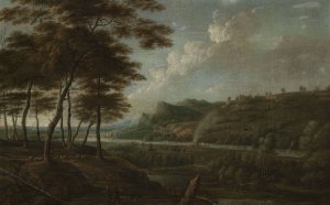 Landscape by Lucas Van Uden Oil Painting