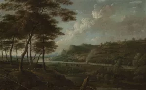 Landscape by Lucas Van Uden Oil Painting