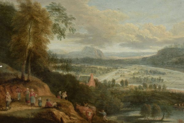 Main Product Photo of Pastoral landscape Painting by Lucas Van Uden
