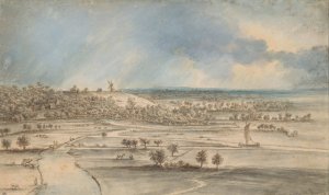 Uitgestrekt landschap by Lucas Van Uden Oil Painting