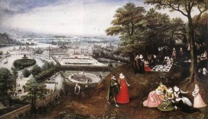 Landscape in Spring by Lucas Van Valkenborch Oil Painting