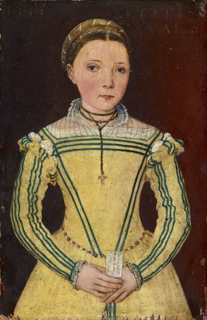 Portrait of Dorothea Curio, Daughter of Professor Celio Secondo Curio by Lucca Oil Painting
