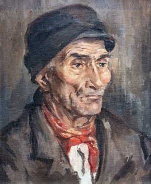 Portrait of an inhabitant of Rabastens by Luce Boyals Oil Painting